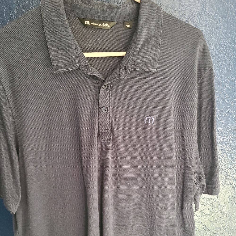 Travis Mathew navy blue golf polo size XXL